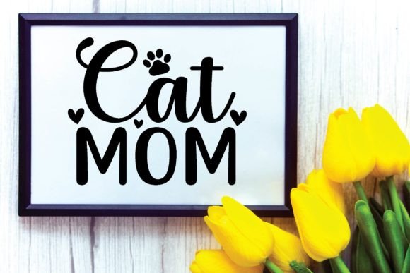 Cat Mom SVG: Fresh Graphics for Crafts