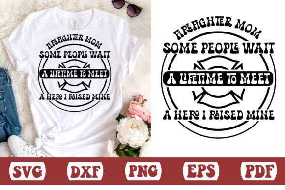 Firefighter Mom SVG: Graphics for Crafts & Brands