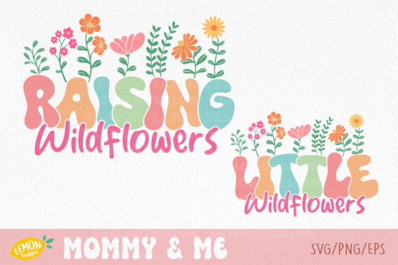 Mom and Me Flowers SVG: Graphics for Crafts