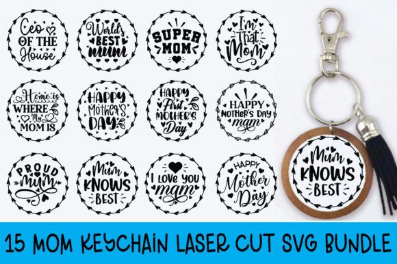 Mom Keychain SVG Bundle: Crafts & Graphics Review